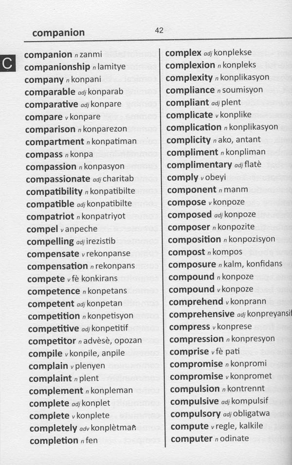 Haitian Word to Word® Bilingual Dictionary