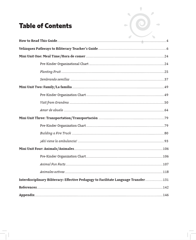 Velázquez Pathways to Biliteracy Teachers' Guide - PreK