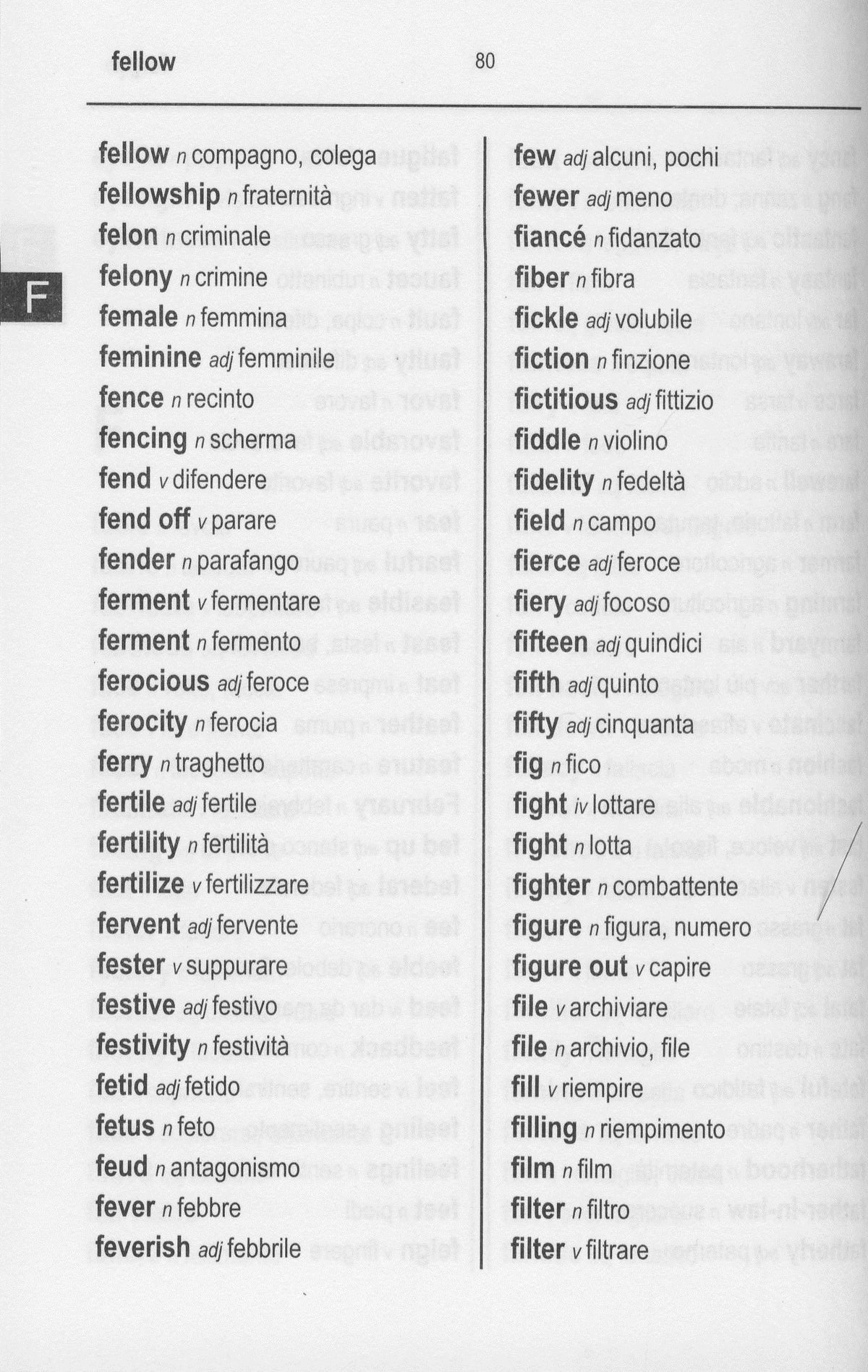 Italian Word to Word® Bilingual Dictionary