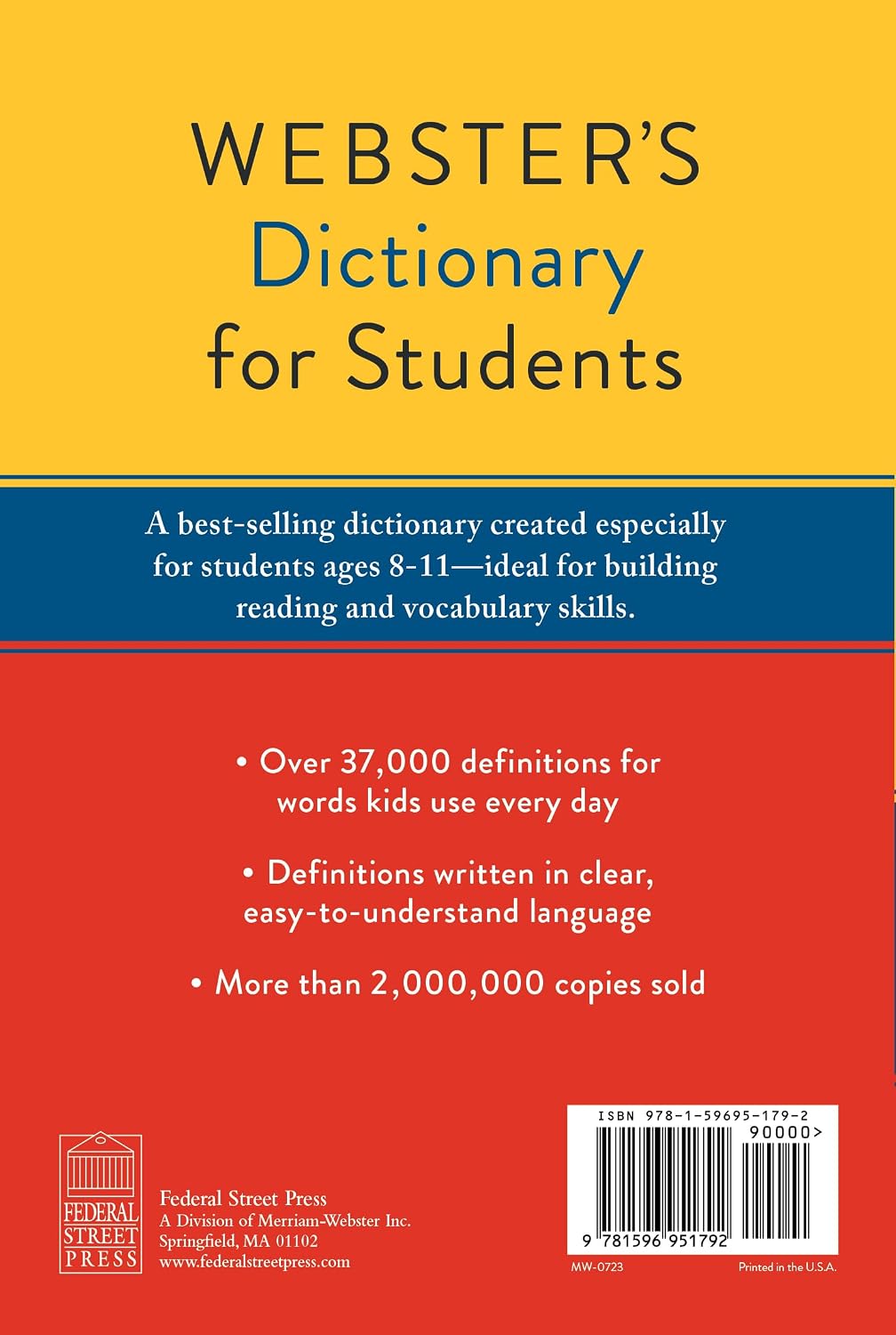 Webster's Dictionary for Students, Sixth Edition – Velázquez Press