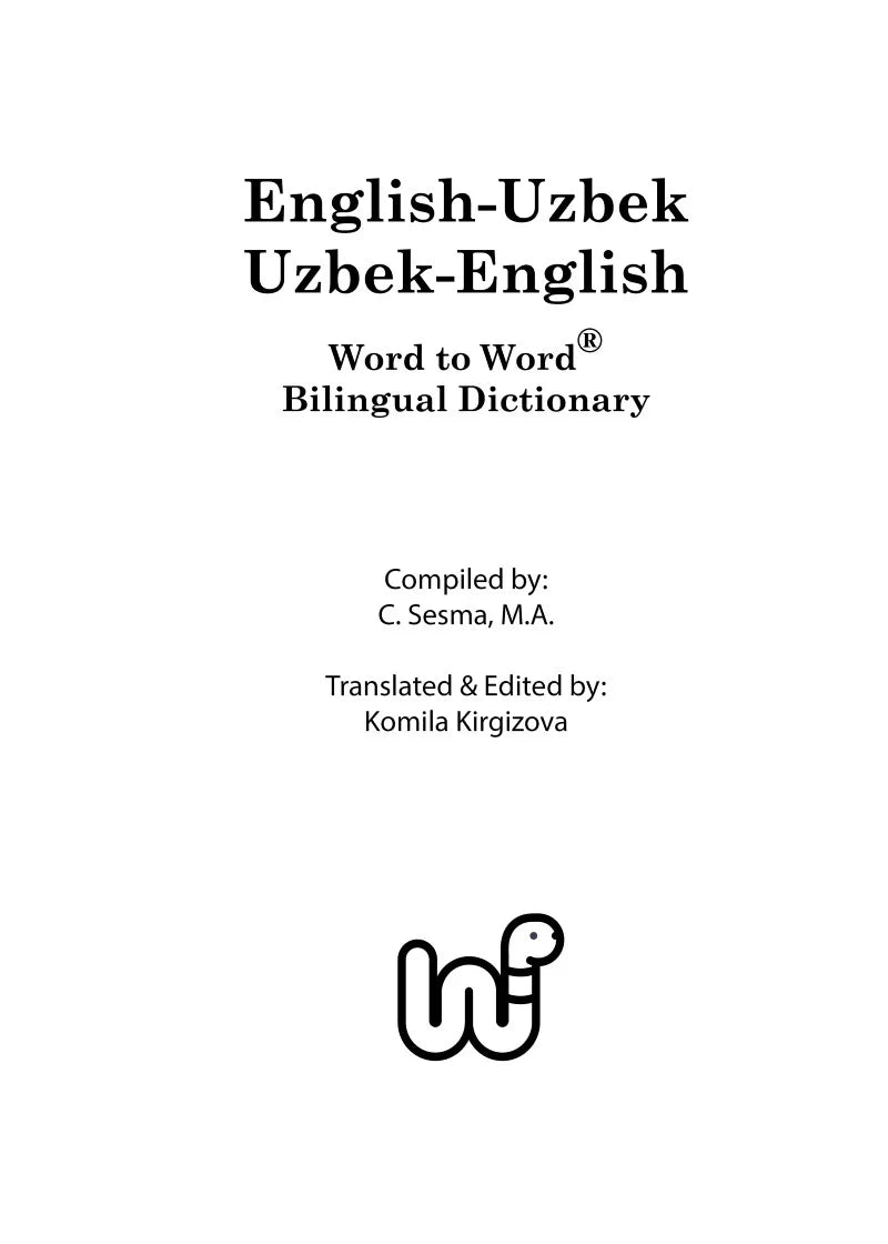 Uzbek Word to Word® Bilingual Dictionary