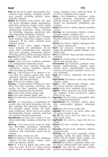 Webster's Thesaurus for Students, Fourth Edition