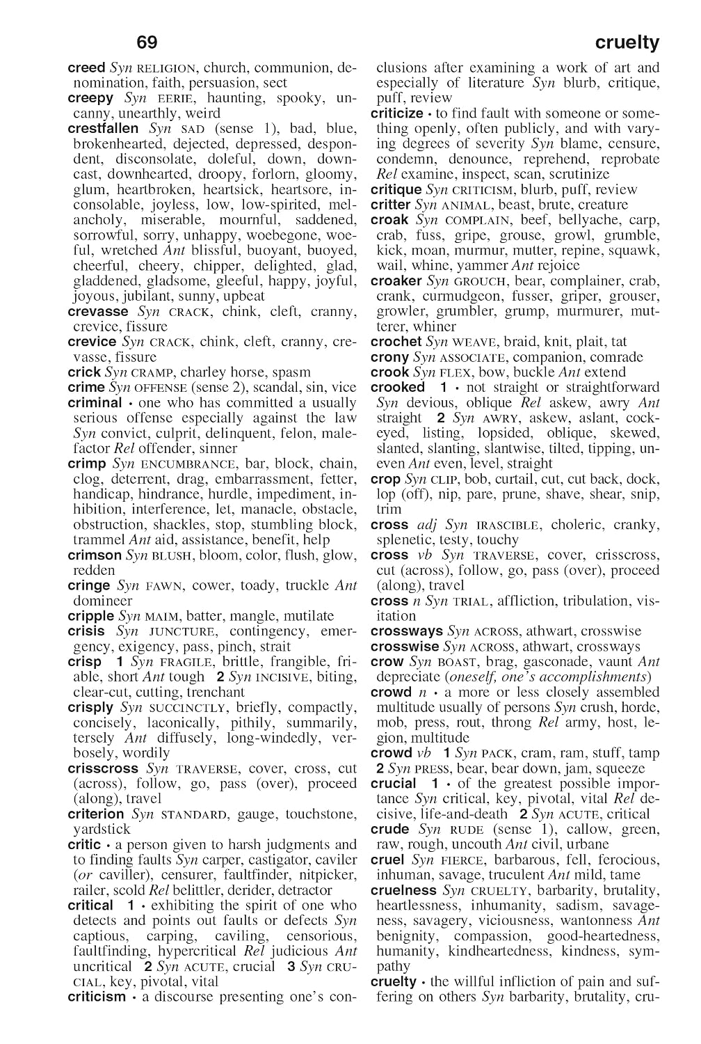 Webster's Thesaurus for Students, Fourth Edition