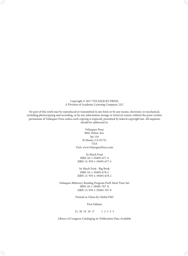 Velázquez Biliteracy Program PreK Meal Time Set