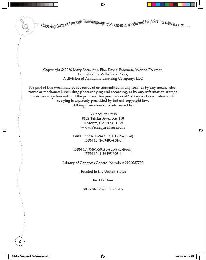 Unlocking Content Through Translanguaging Practices in Middle and High School Classrooms: Supporting Multilingual Learners (Pre-order)