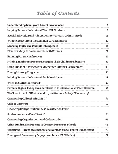 Enhancing Partnerships Between Teachers and Parents of English Language Learners