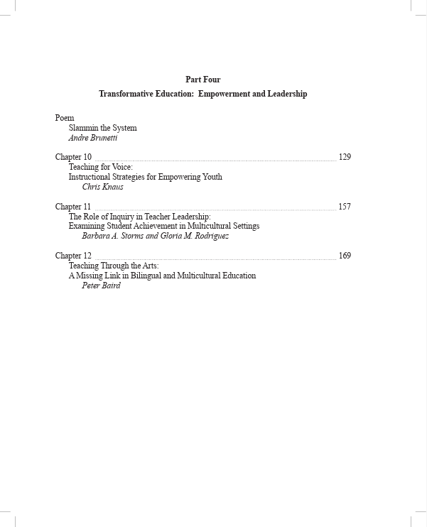 Multicultural Education in Practice: Transforming One Community at a Time