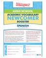 Velázquez High School Academic Vocabulary Newcomer Booster Set - Spanish