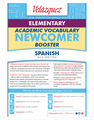 Velázquez Elementary Academic Vocabulary Newcomer Booster Set - Spanish