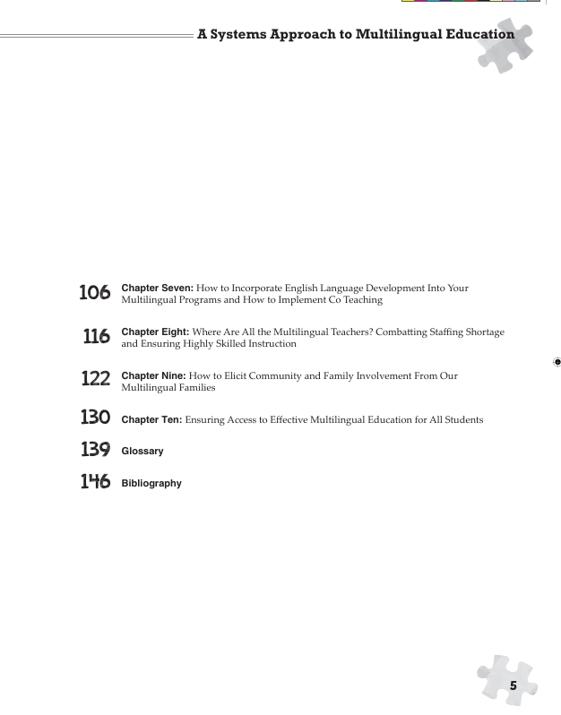 Puzzle Pieces: A Systems Approach to Multilingual Education