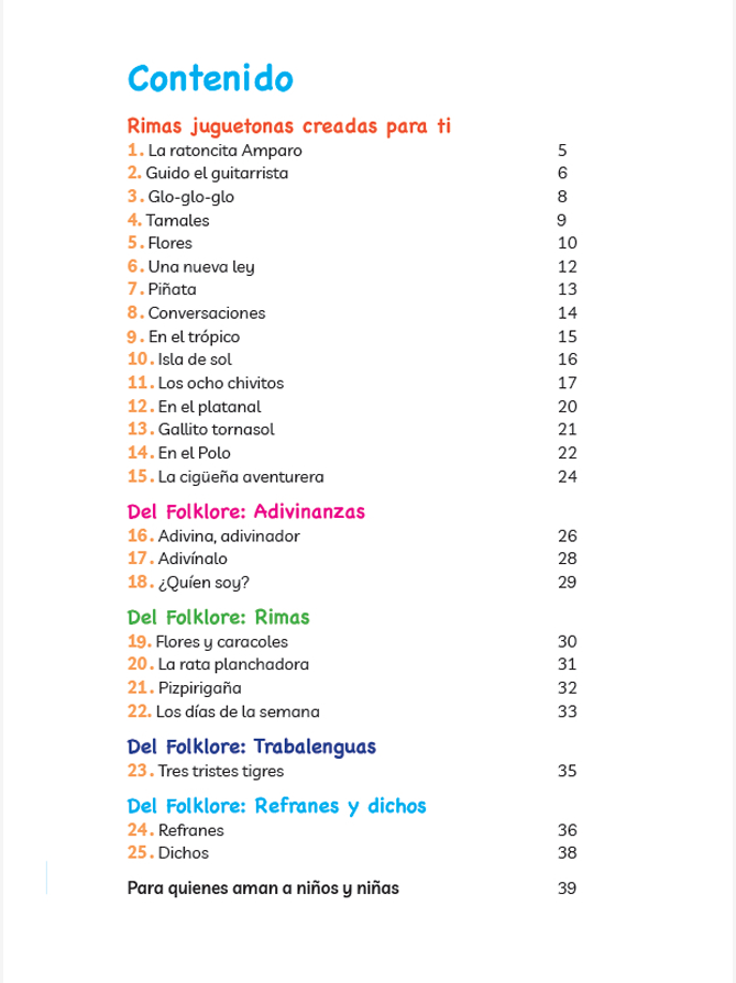Rimas para reir y recordar