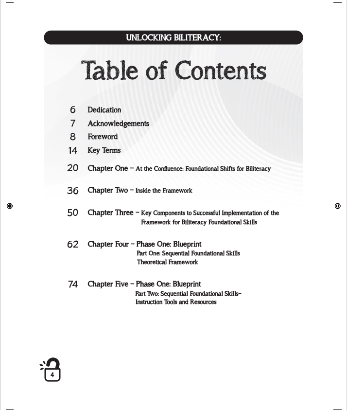 Unlocking Biliteracy: A framework for Biliteracy Foundational Skills