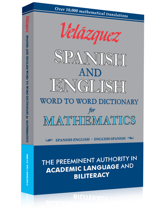 Velázquez Spanish and English Glossary for the Mathematics Classroom