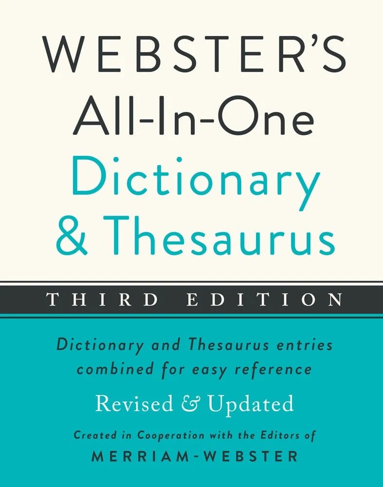 Webster's All-In-One Dictionary & Thesaurus, Third Edition