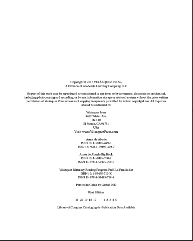 Amor de abuelo (Small Book)