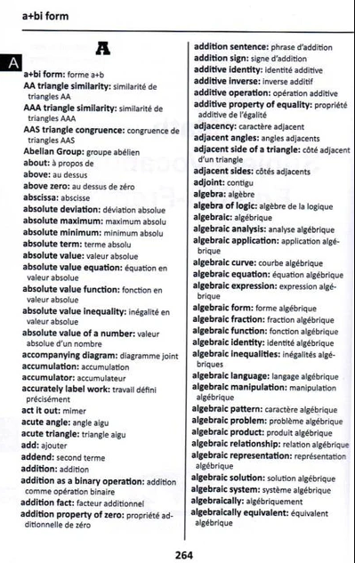 English-French/French-English Word to Word® with Subject Vocabulary