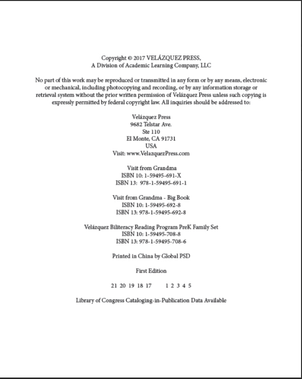 Visit from Grandma (Big Book)