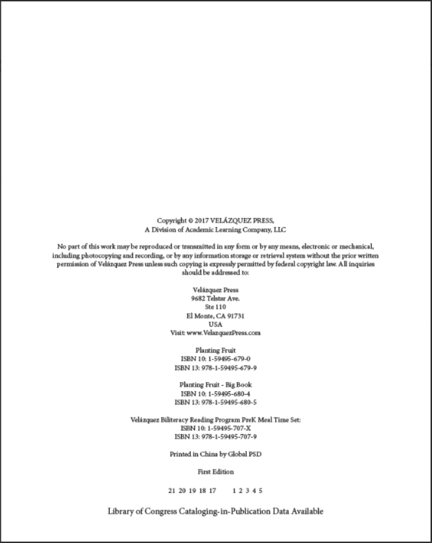 Planting Fruit (Small Book)