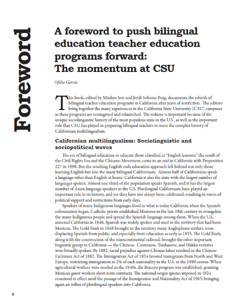 Shaping Multilingualism in California: Educators’ Critical Voices in an Evolving Landscape (eBook)