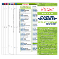 Velázquez High School Academic Vocabulary Migrant Student Companion Set - Spanish