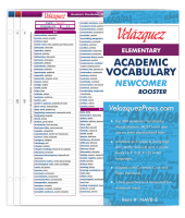 Velázquez Elementary Academic Vocabulary Newcomer Booster Eskimo Set