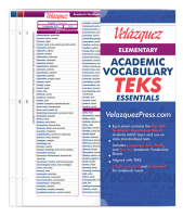 Velázquez Elementary Academic Vocabulary TEKS Essential Set - Zulu