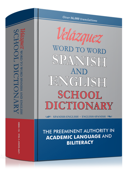 Velázquez Word to Word English and Spanish School Dictionary