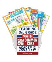 Common Core Academic Vocabulary Poster Set - Math - 3rd Grade