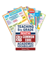 Common Core Academic Vocabulary Poster Set - Math - 5th Grade