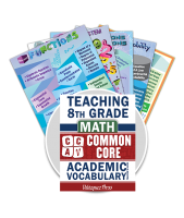 Common Core Academic Vocabulary Poster Set - Math - 8th Grade